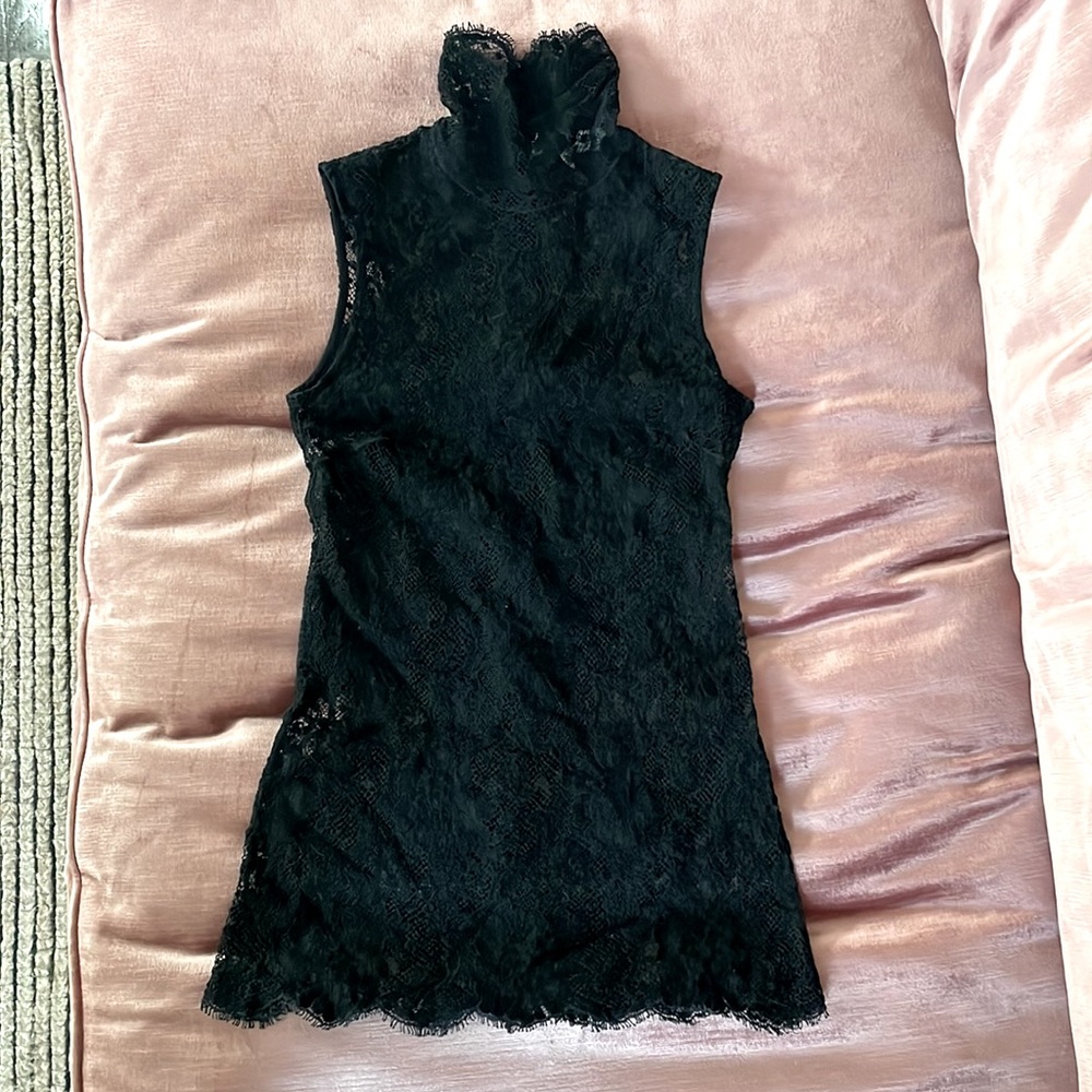 Dolce & Gabbana vintage lace high neck top